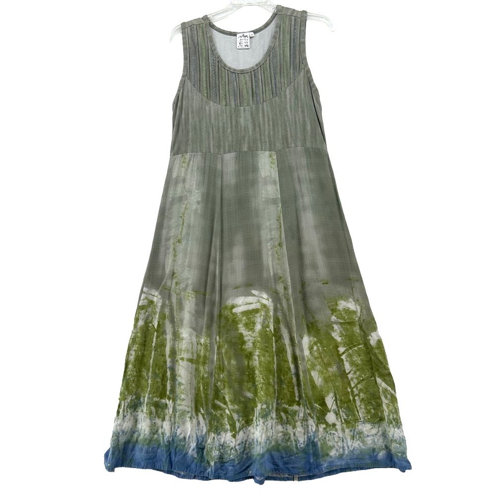 Parsley & Sage Green and Blue Maxi Dress